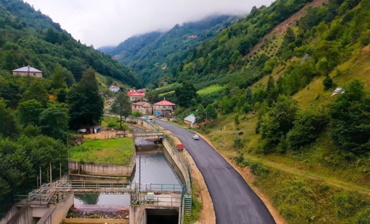 Giresun Kümbet Yaylasına Sıcak Asfalt Çalışması