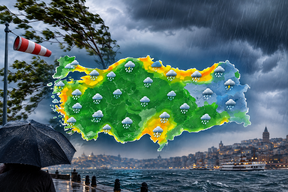 Birçok Bölgede Sağanak, Marmara ve Karadeniz’de Fırtına Bekleniyor