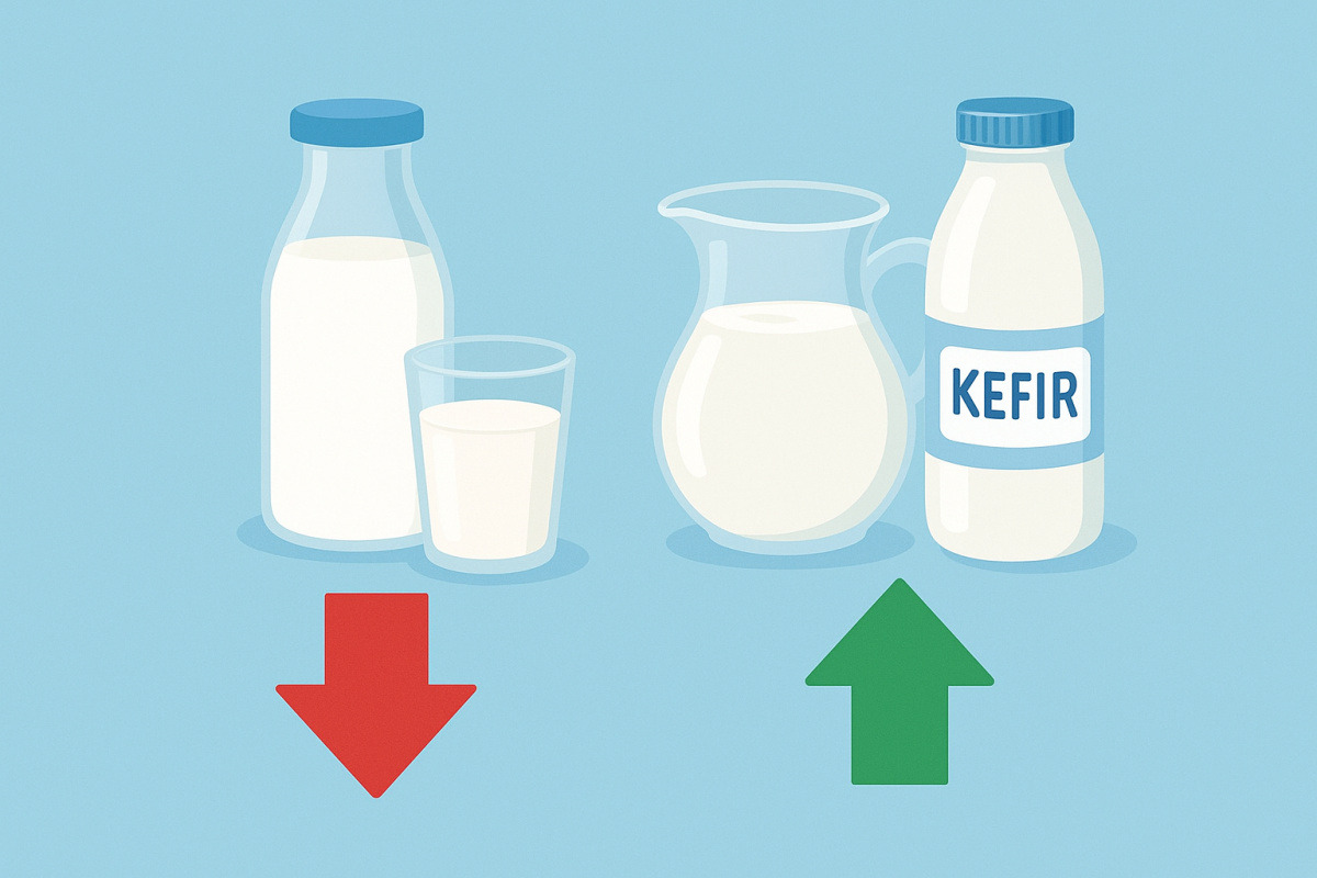 Eylül Ayında İnek Sütü Azalırken, Ayran ve Kefir Üretimi Yükseldi